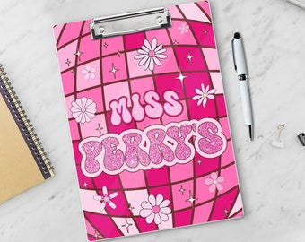 Custom Name Clipboard For Teacher, Personalized Teacher Acrylic Clipboard, Gift for Student Teacher, Graduation Gift, Back To School Gift