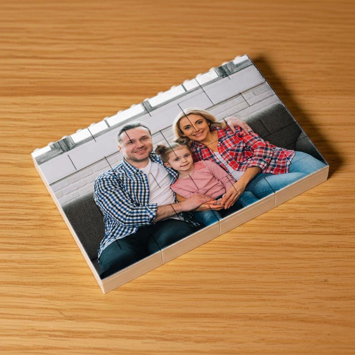 Bricks Father Personalized Father's Day Gift for Dad, Custom Photo Building Block ...