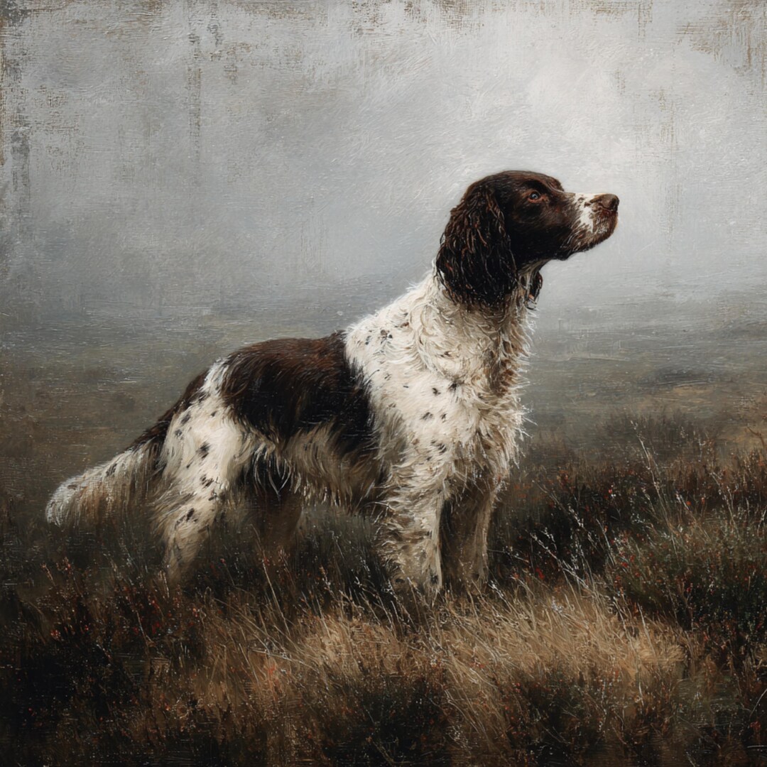 Springer Spaniel Hunting Dog Wall Art Print | Field Sports Art (instant ...