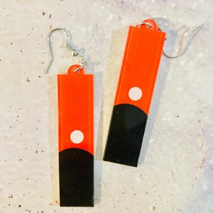 Pendientes Hanafuda, pendientes de juego de cartas japonés, pendientes lindos y divertidos, Anime