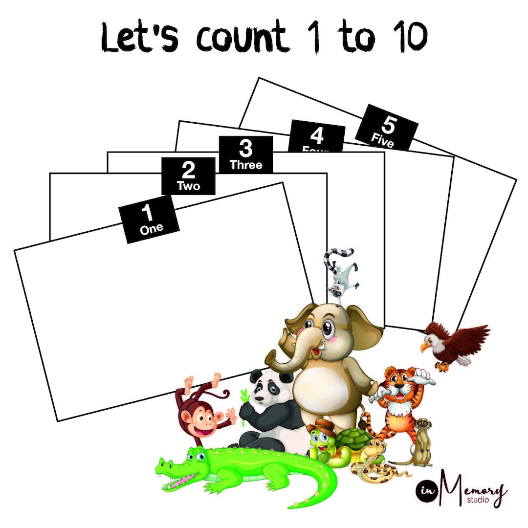 Learn to Count Number Animals Home Therapy Learning for Toddlers - Etsy