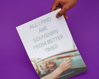 Póster con la letra de "Título y registro" de Death Cab for Cutie 2 // Descarga digital