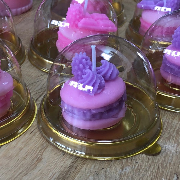 Bougie macaron décoré