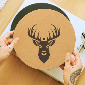 Cork Slipmat for Turntable – Handmade Vinyl Record Mat, DJ Slipmat Gift, Custom Audiophile Accessory, Gift for Vinyl Lover