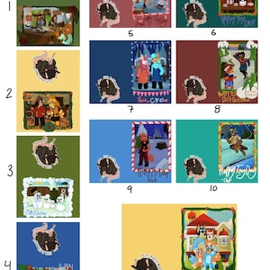Cartes de Noël animées de souris interdites