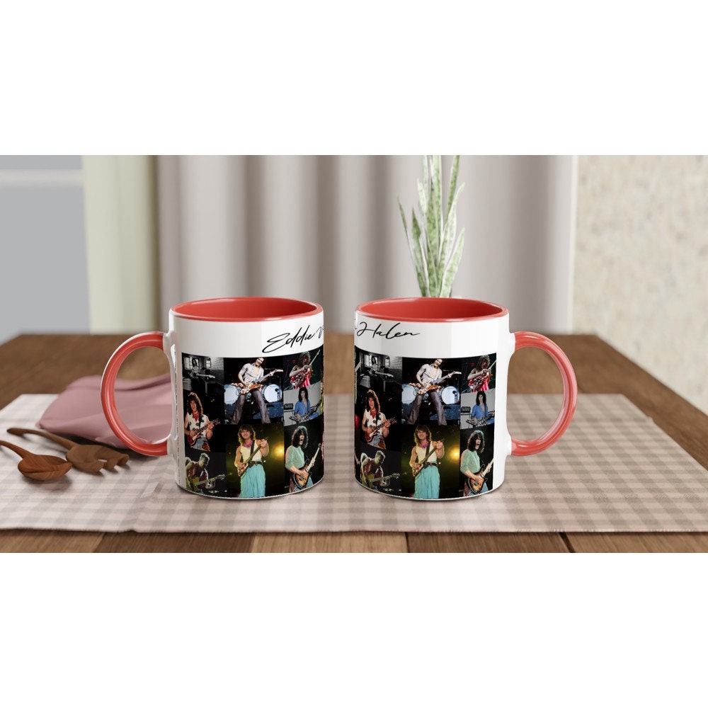 Eddie Van Halen Mug, Eddie Van Halen Mug, Merch, Eddie Van Halen Color