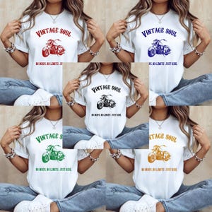 Vintage Soul - Retro Motorrad Clipart PNG mit dem Spruch ""No Maps No Limits Just Run""."
