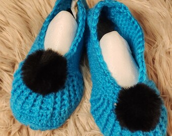 crochet slippers sise5, 5-7