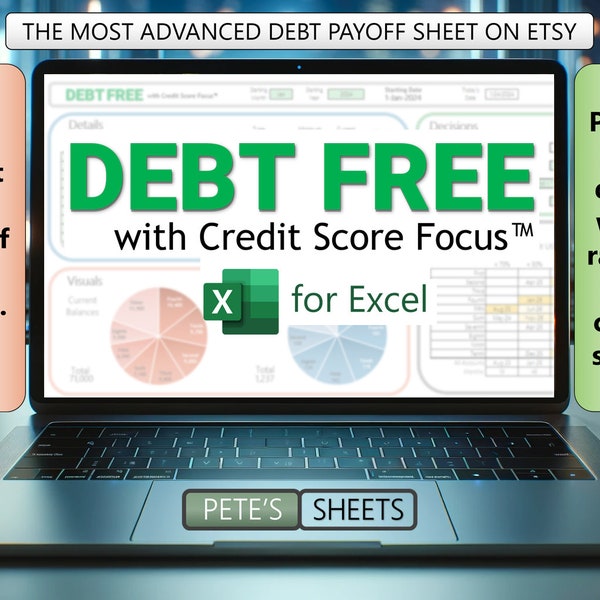 Debt Payoff Tracker Excel Debt Snowball Spreadsheet Credit Score Credit Card Payoff Tracker Credit Utilization Tracker Template Avalanche