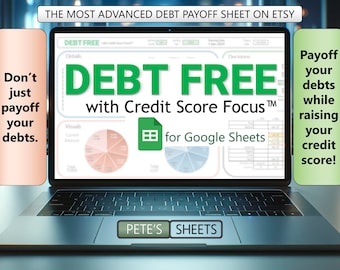 Debt Payoff Tracker Google Sheets Debt Snowball Spreadsheet Credit Score Credit Card Payoff Tracker Credit Utilization Tracker Avalanche