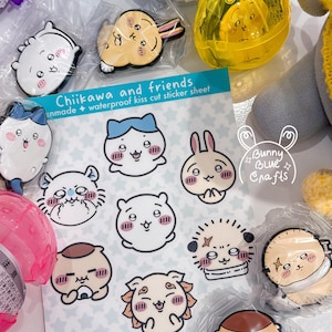 Chiikawa and Friends Waterproof Vinyl Sticker Sheet