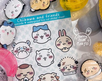 Chiikawa and Friends Waterproof Vinyl Sticker Sheet