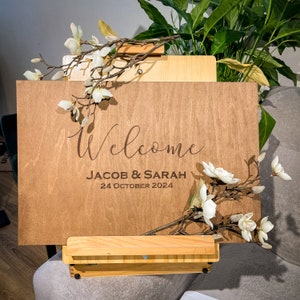 Wedding Wood Welcome Sign, Wedding Welcome Sign, Welcome sign, Wedding sign, Wood Wedding Sign, Last Name, Boho Wedding, Signage for wedding