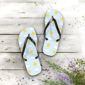 Sun & Clouds teenslippers | Sandalen met Sunny Beach-patroon