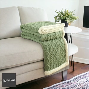 Flauschige Lamm Wolldecke gemütliche Überwurf Decke Kuscheldecke Tagesdecke Wohnzimmer Deko warme Decke Bild 6