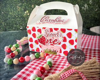 Strawberry party personalized box