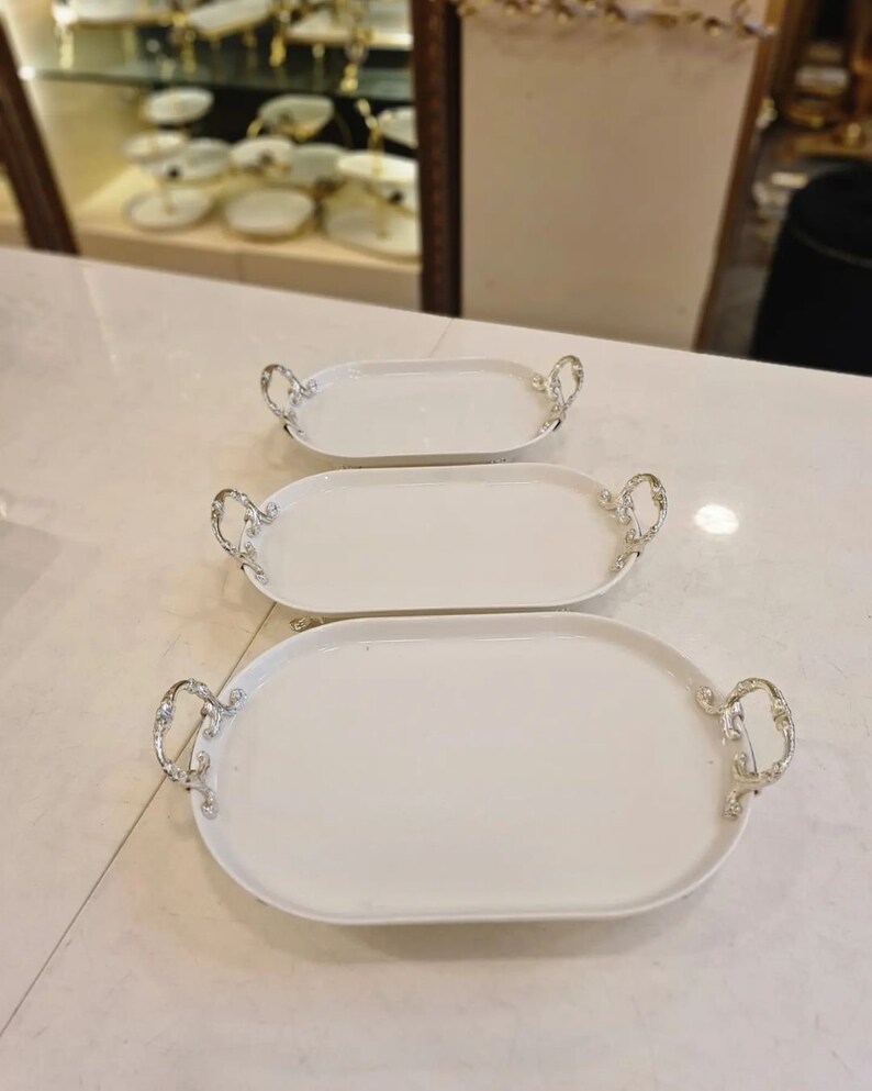 Elegant gold silver serving plates set elevate your dining experience
