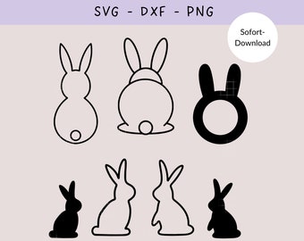 Plotter file Easter bunnies, plotter file bunnies, SVG Easter bunnies, plotter template Easter, plotter file Easter, plotter template Easter bunnies