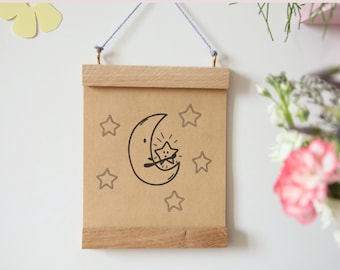 Plotter file moon, plotter file stars, plotter file love, SVG moon, SVG stars, plotter template love, plotter file Mother's Day