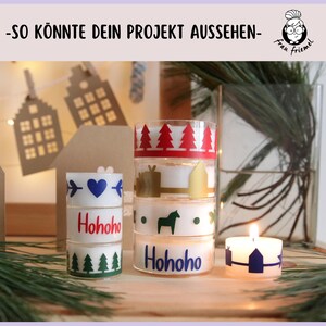 Candle stickers Christmas – tea lights as a small Christmas gift