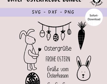 Plotter file Easter joy – Easter bundle with 9 plotter files for Easter