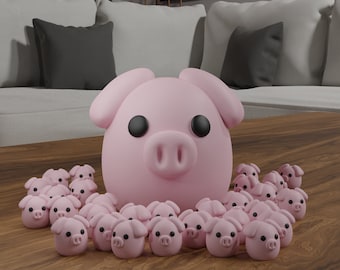 El Cerdito - Figura de animal de granja impresa en 3D