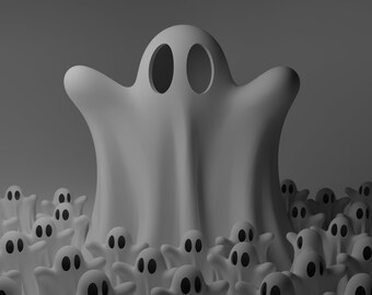 The Little Ghost - 3D-geprint griezelig beeldje