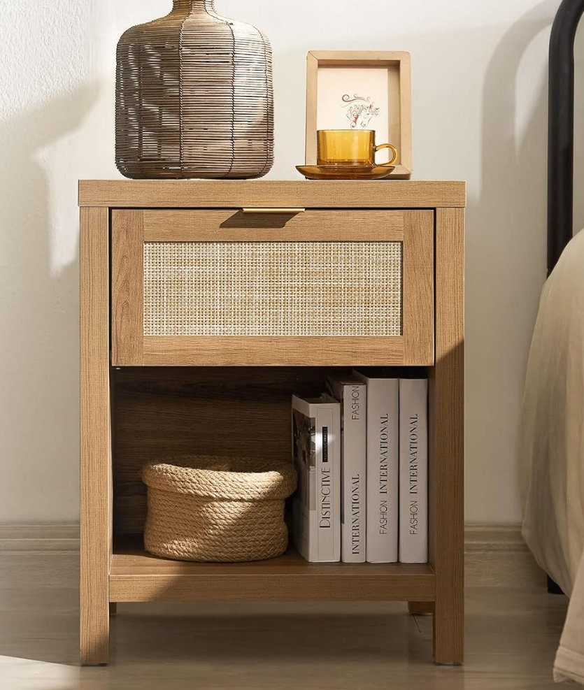 Farmhouse nightstand set of 2 deals