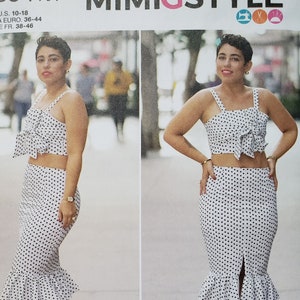 Uncut Simplicity 8394 Misses&#39; Halter Top and Skirt Sewing Pattern by Mimi G | Size 10- 18 & Size 20W- 28W