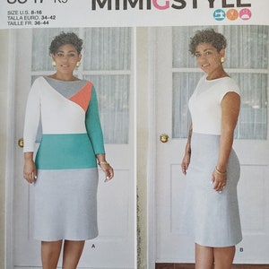 Uncut Simplicity 8547 Misses&#39; & Miss Petite Dress Sewing Pattern by Mimi G | Size 10- 18 / Size 18- 26