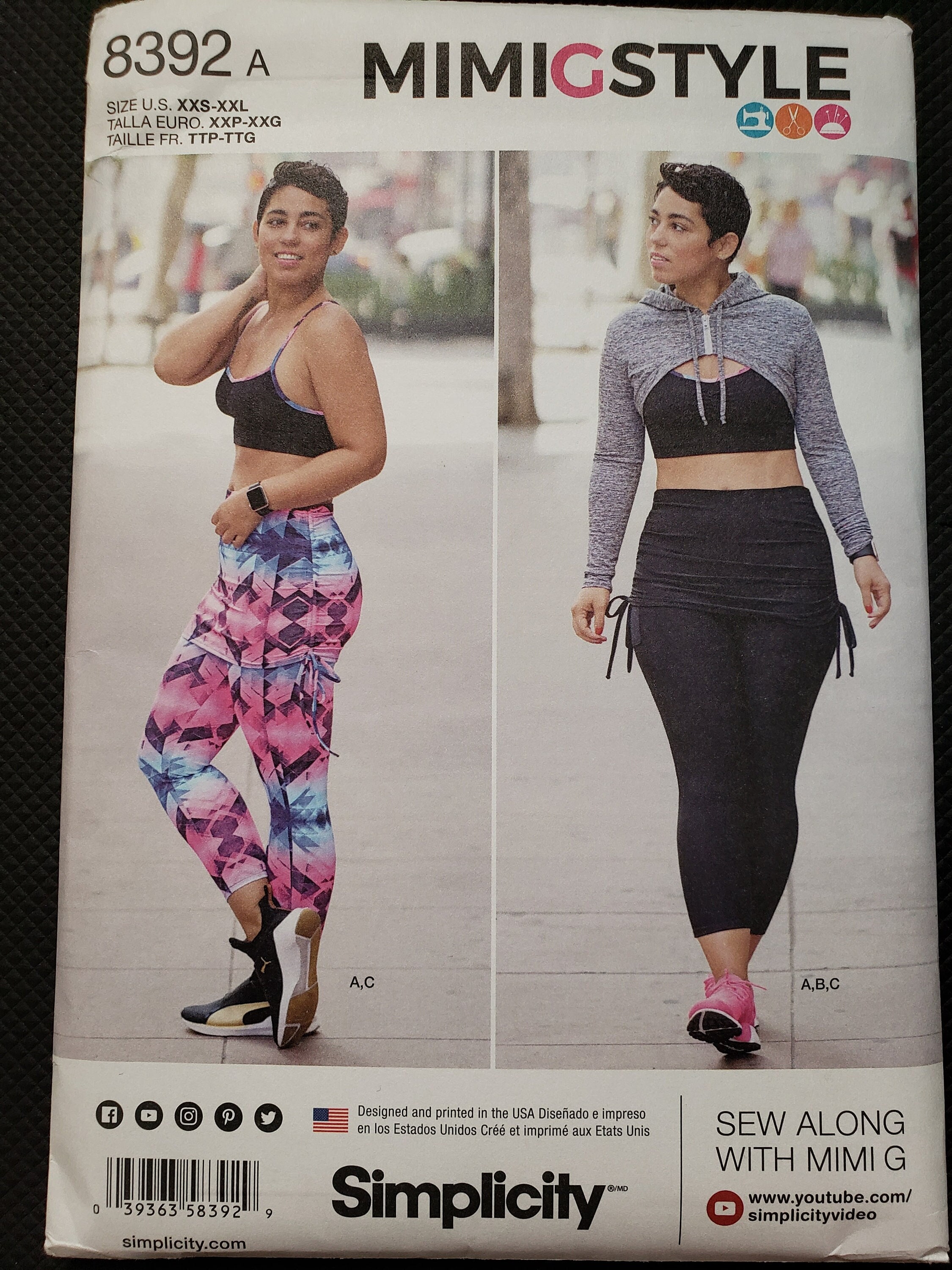 How To Sew Cropped Leggings with Simplicity Pattern 8392 
