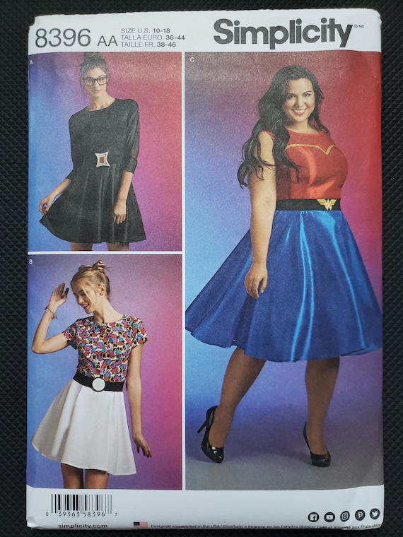 plus size skater dress sewing pattern Cashmerette Turner Dress