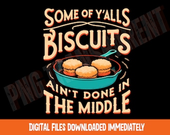 Funny Biscuit Kitchen PNG, Baking Clipart (Digital Download)