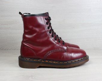 Dr. Martens England 1460 Cherry red leather boots, Size UK 5 / US 7