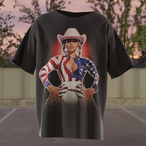 PNG カウボーイ カーター ツアー ビヨンセ Tシャツ プリント ハーフトーン