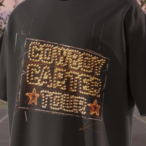 Koszulka z nadrukiem PNG Cowboy Carter Tour Beyonce w półtonach