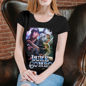 Luke Combs 90s Design PNG Digital Download