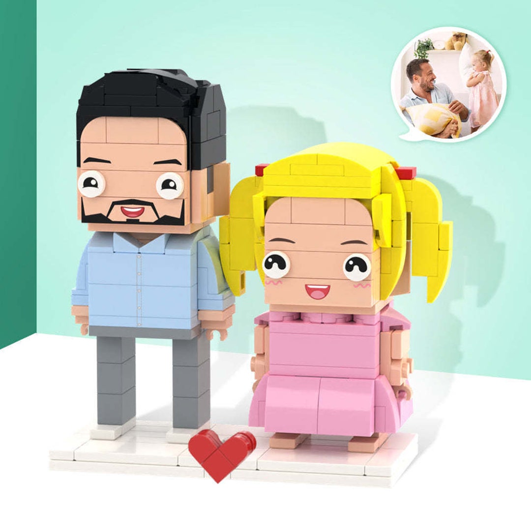 Couple Full Body Custom Mini Figures Small Particle Block Toy ...