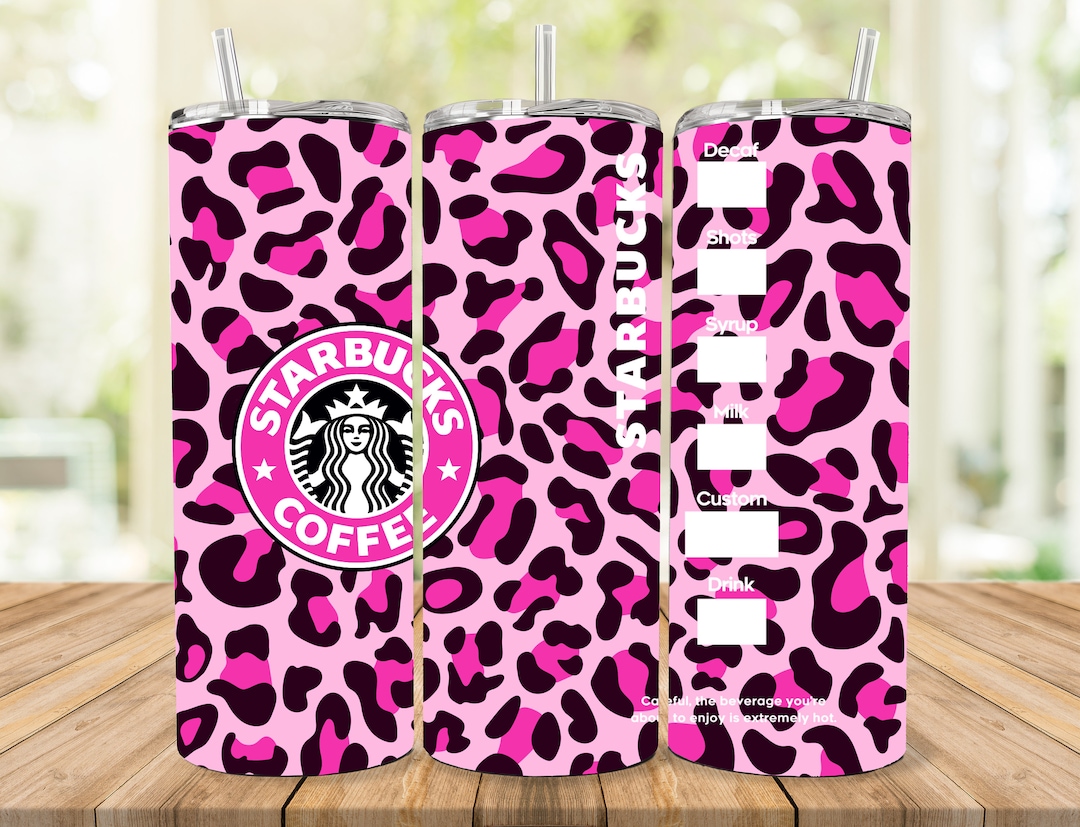 Pink Leopard Print 20 Oz SB Tumbler Wrap - Etsy