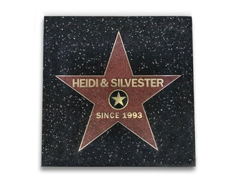 LE Walk of Fame Star Wedding Motif Star