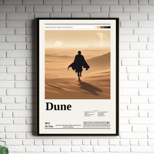 Dune Minimalist Movie Poster | Retro Vintage Poster | Retro Vintage Art Print | Wall Art | Home Decor