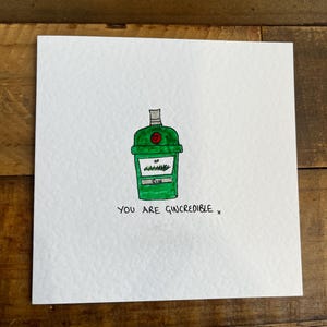 Handgezeichnete und gemalte Grußkarten
