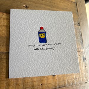 Cartão de aniversário de 40 anos
