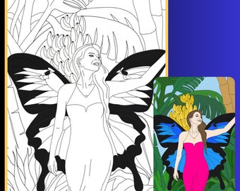 Butterfly Fairy coloring page