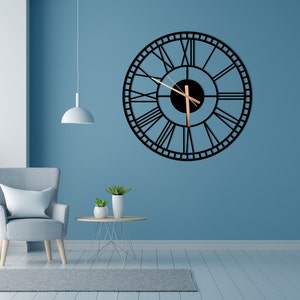 Gift for the Clock Enthusiast, Large Black Metal Wall Clock, Farmhouse Decor, Time Zone Clock, Gift for Her, Horloge Murale, Modern Clock. image 6