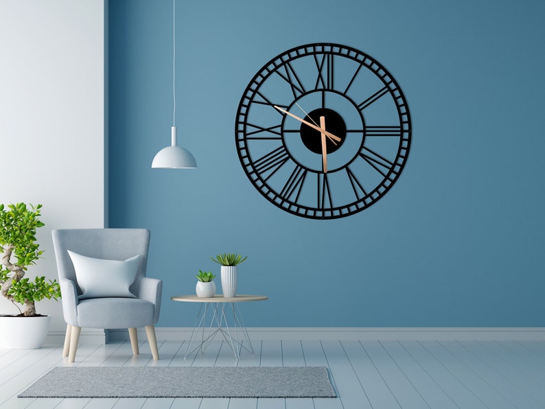 Gift for the Clock Enthusiast, Large Black Metal Wall Clock, Farmhouse Decor, Time Zone Clock, Gift for Her, Horloge Murale, Modern Clock. image 6