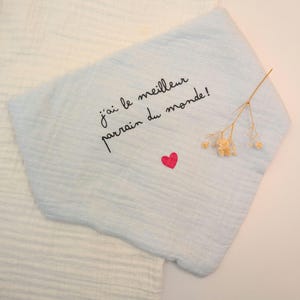 Personalisiertes Baby-Lätzchen/Geschenk für Mama, Papa, Patenonkel und Taufpatin. Bild 10