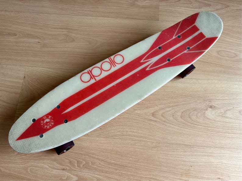 Vintage fiberglass skateboard 70s skateboard, Apollo arrow, rocket, image 10