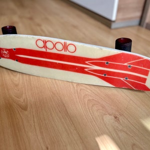 Vintage fiberglass skateboard 70s skateboard, Apollo arrow, rocket, image 8