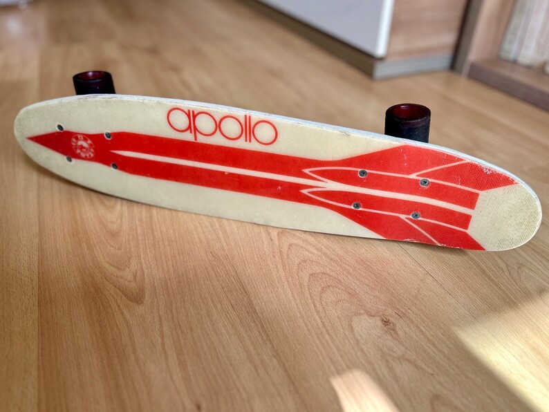 Vintage fiberglass skateboard 70s skateboard, Apollo arrow, rocket, image 8